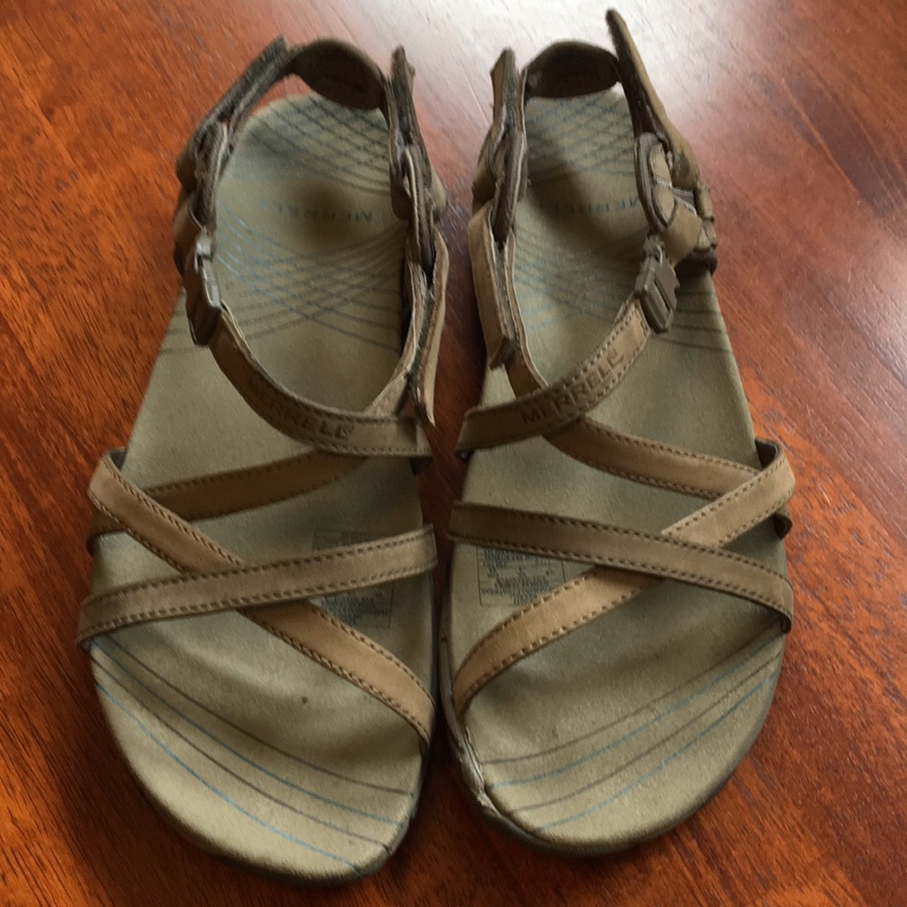 Tan suede Merrell Sandals